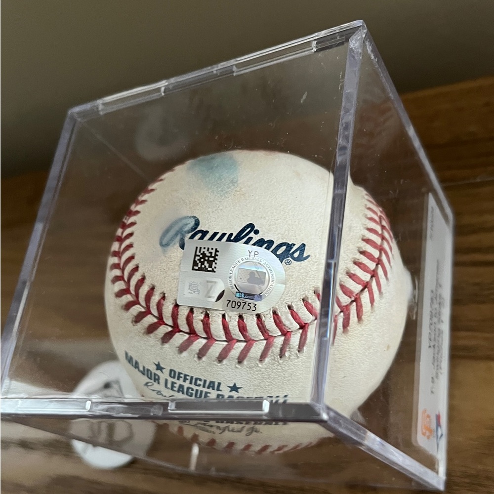 SF Giants vs Cardinals 7/10/24 Game Used Ball MLB Authentication Jackson Jimenez - Picture 4 of 14